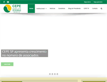 Tablet Screenshot of cepesp.com.br